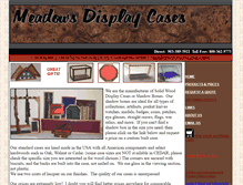 Tablet Screenshot of meadowsdisplaycases.com